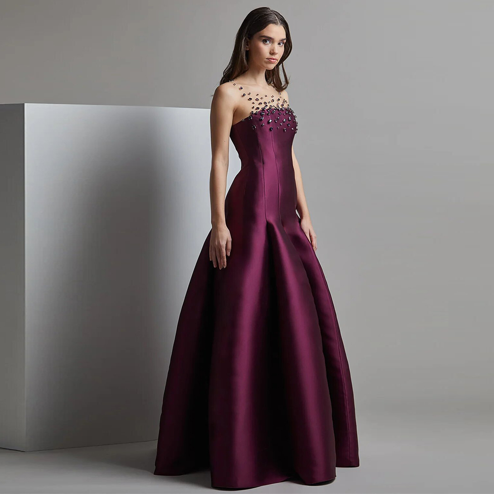 Men'S Formal Wear For Wedding Guest - Изысканное платье для гостей свадьбы фуксия