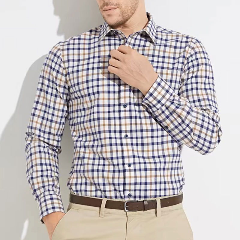 Men Formal Wear Top - Мужская приталенная рубашка из чистого хлопка,
