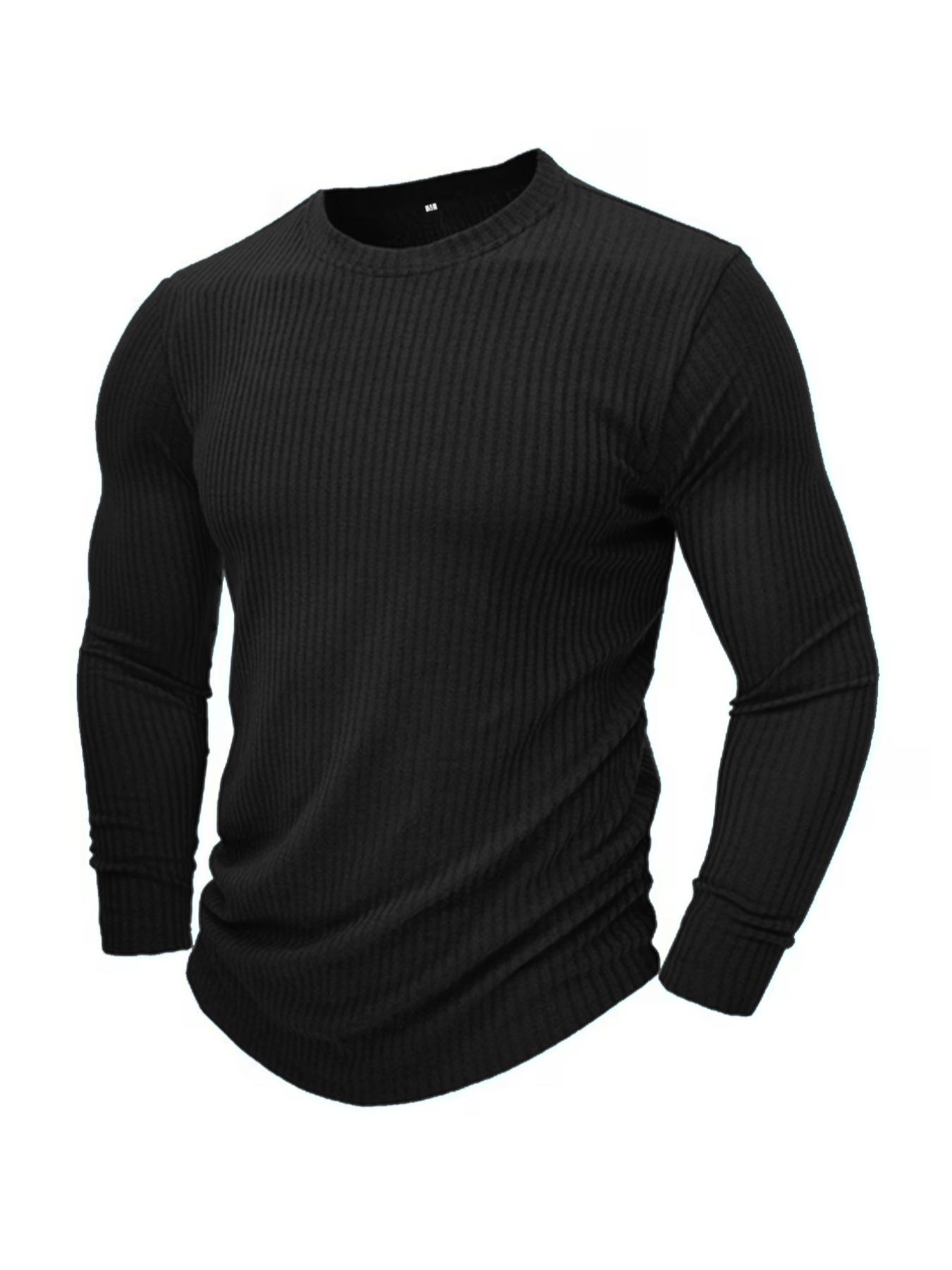 Men Formal Wear Top - Мужской трикотажный свитер с круглым вырезом