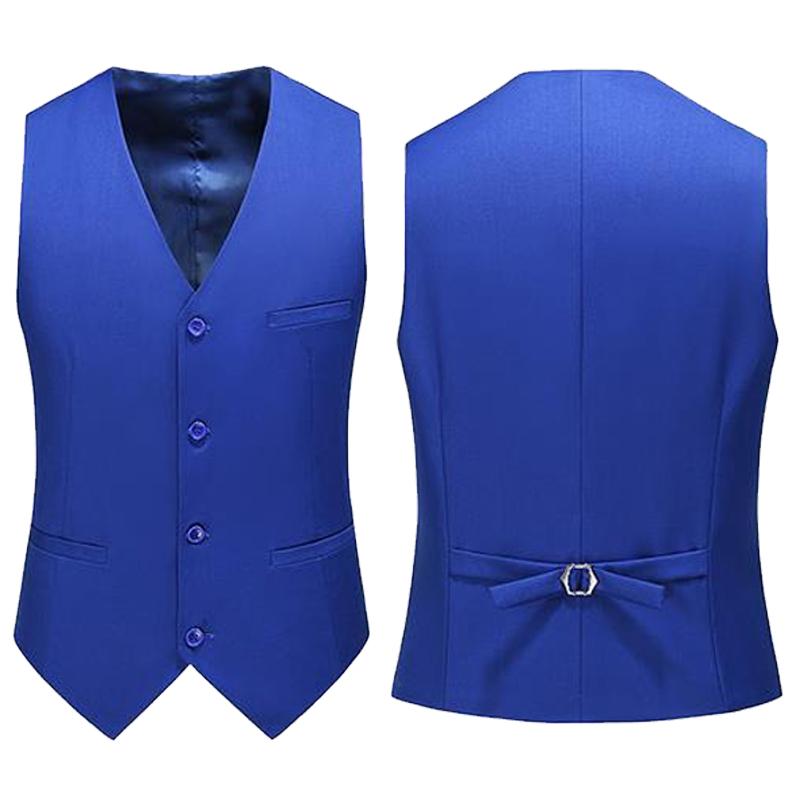 Men Formal Wear Vest - 19-цветный мужской жилет, однотонный модный повседневный