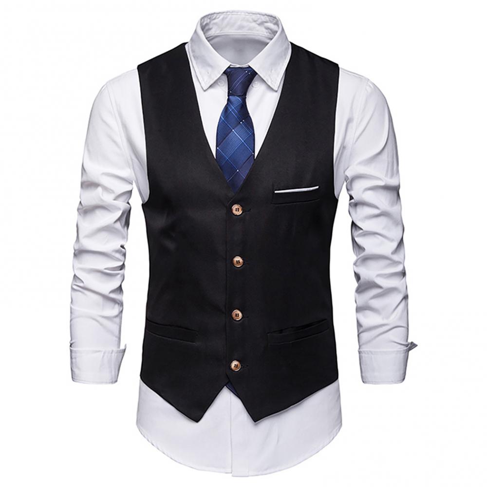 Men Formal Wear Vest - Жилеты для мужчин, приталенный мужской костюм,