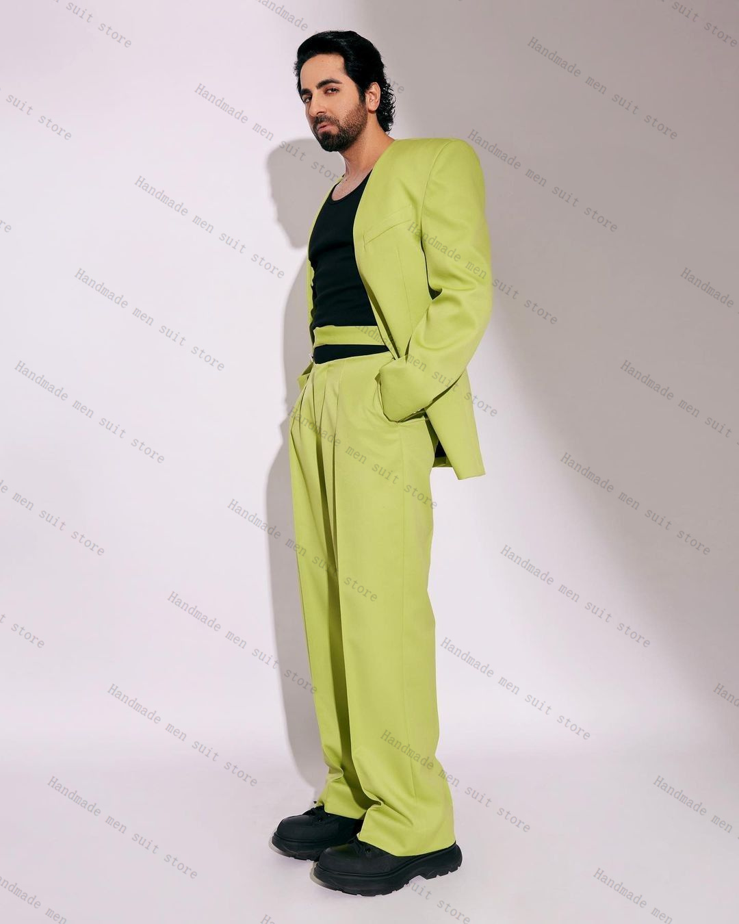 Модный зеленый мужской костюм, – обзор и цена Men'S Formal Wear For Wedding Guest
