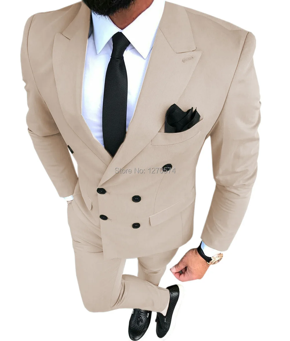 Мужской костюм, двубортный, ол – обзор и цена Men Formal Wear Green