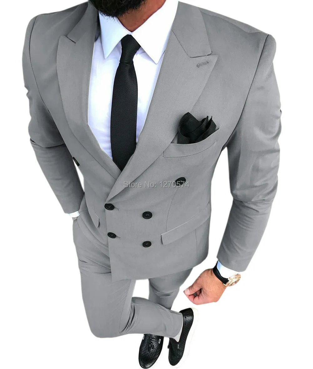 Мужской костюм, двубортный, ол – обзор и цена Men Formal Wear Green