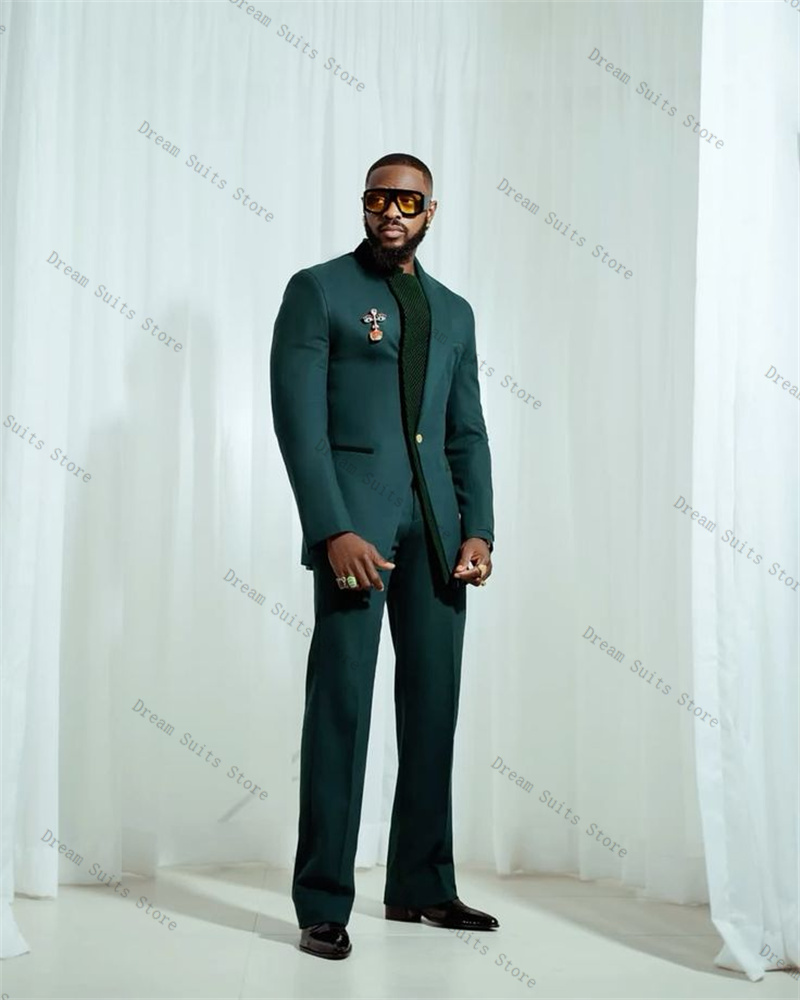 Цвет сращивания, мужской костю – обзор и цена Men Formal Wear Green