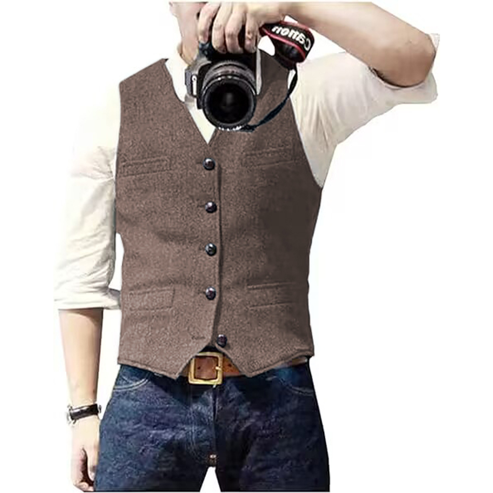 Мужской костюмный жилет с V-об – обзор и цена Men Formal Wear Vest