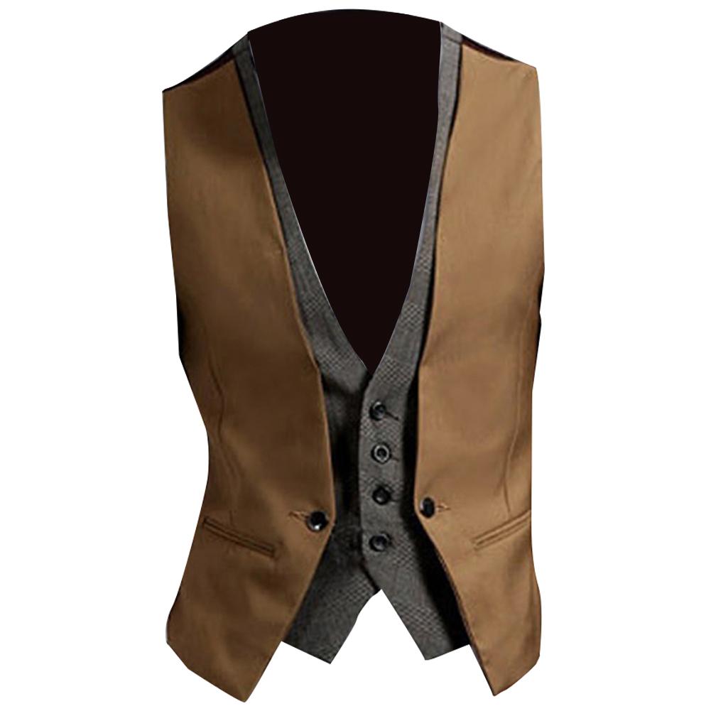 Мужской жилет, деловой однотон – обзор и цена Men Formal Wear Vest