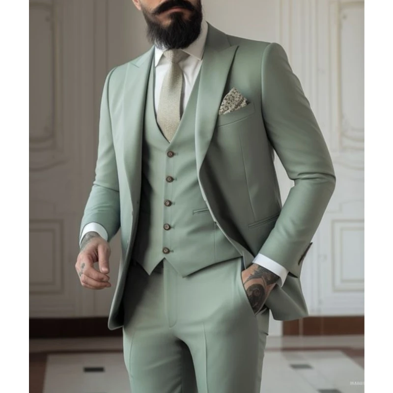 Светло-зеленые костюмы Мужские – обзор и цена Men Formal Wear Green