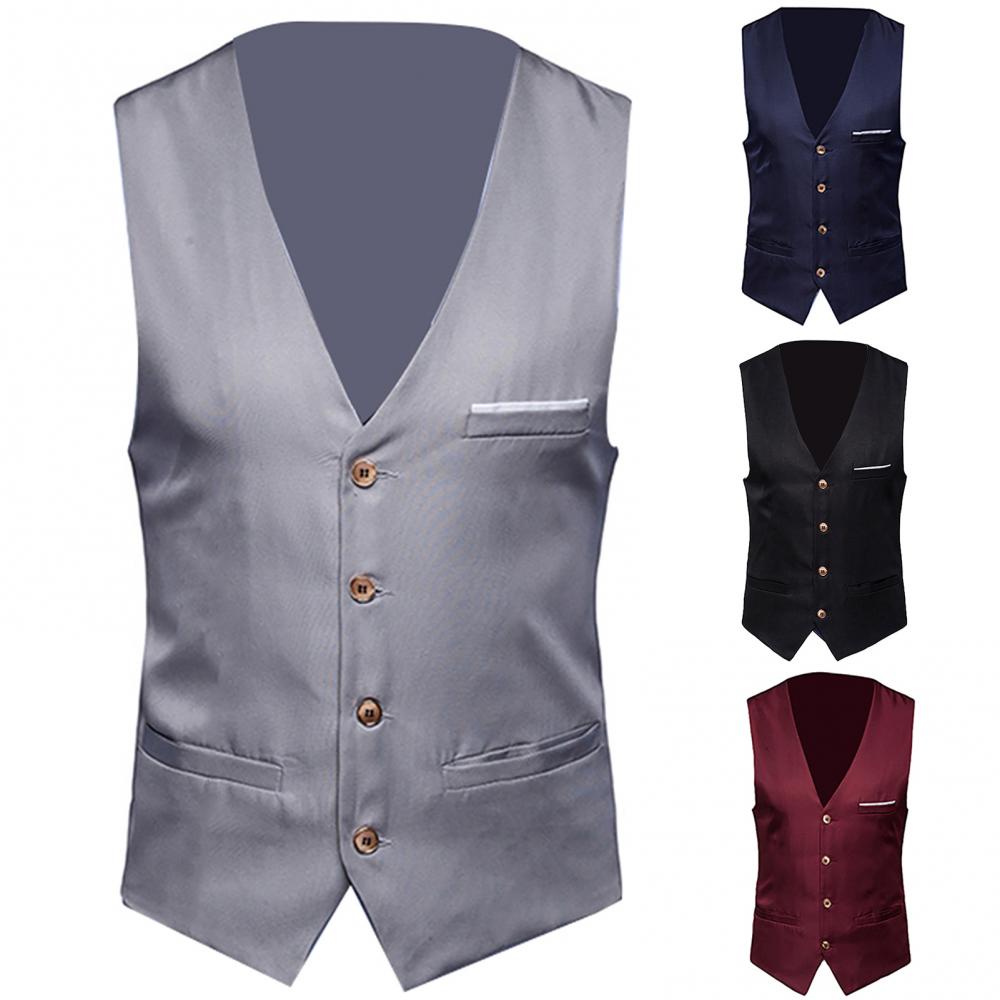 Жилеты для мужчин, приталенный – обзор и цена Men Formal Wear Vest